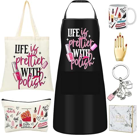 7-Piece Nail Tech Gift Set with Tote and Accessories