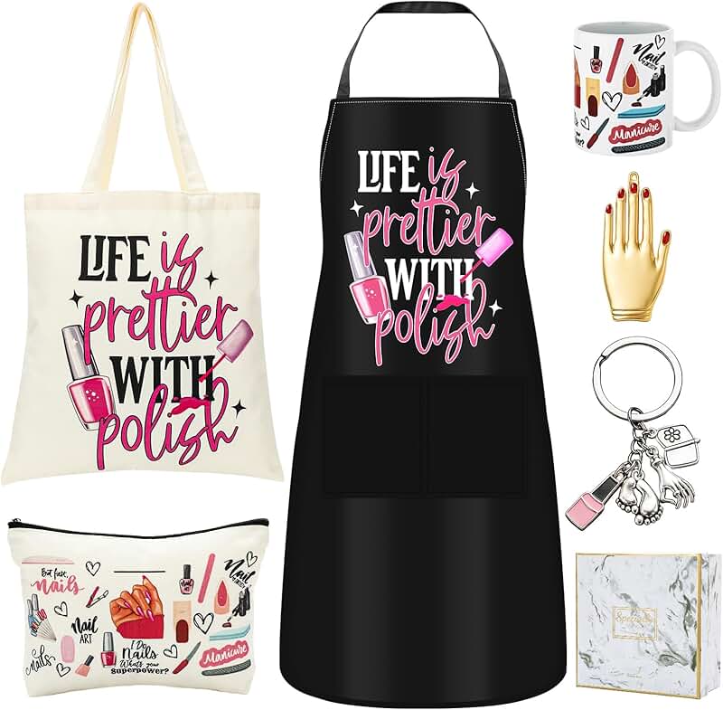 7-Piece Nail Tech Gift Set with Tote and Accessories