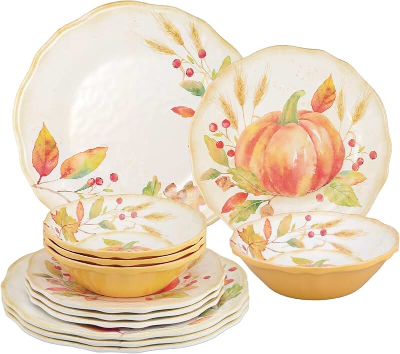 Cream beaded 6-piece dinner plate set, 11-inch, chip resistant