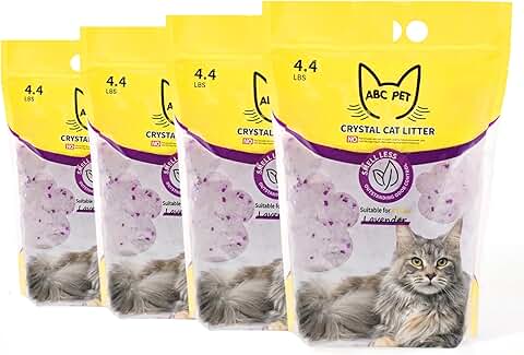 Cat litter with odor control, low dust, and lavender scent