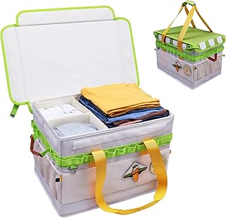 Carrot Orange 30L Camping Organizer with Dividers