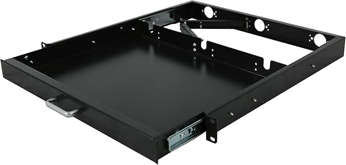 1U Rack Mount Sliding Keyboard Tray for Server Rack