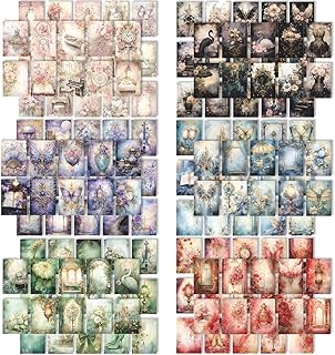 300 Pieces of Vintage Scrapbook Paper with 150 Designs