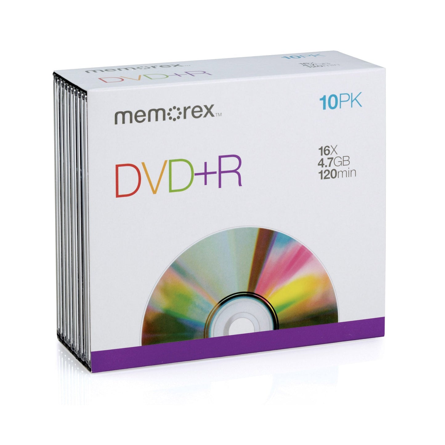 4.7Gb/16x DVD+R (10-Pack Slim Case)