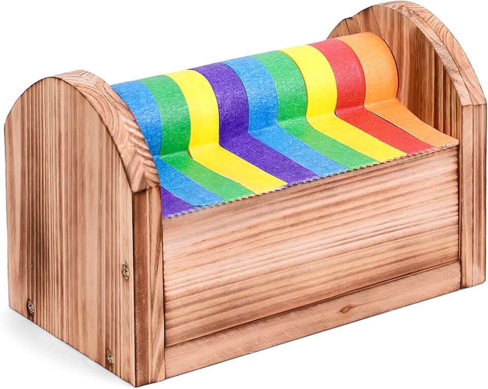 Wooden Tape Dispenser for Kids and Office