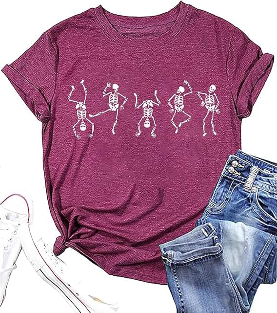 Women’s Halloween Skeleton T-Shirt