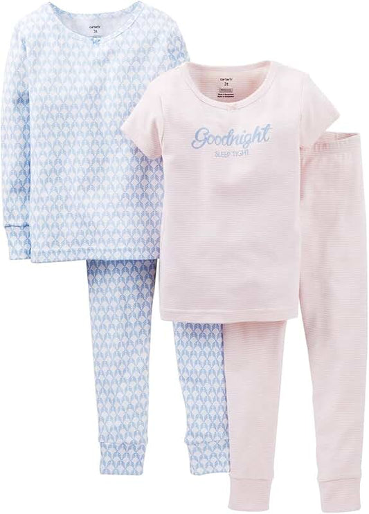 Baby 4-Piece Pajama Set for 6 Months