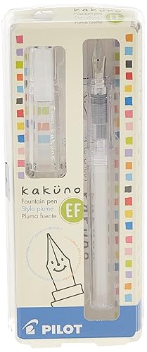 Kakuno Clear Barrel Fountain Pen with Extra Fine Nib