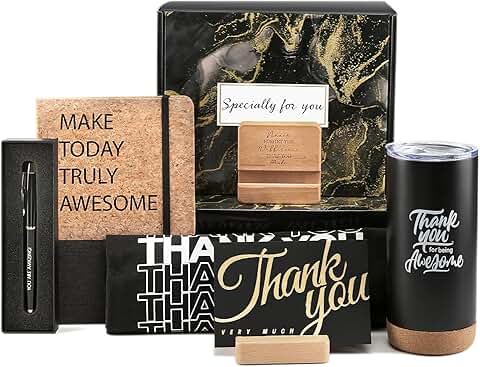 Employee Appreciation Gift Set with Thank You Cards