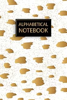A5 Alphabetical Notebook with Cow Cover