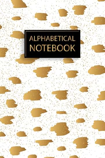 A5 Alphabetical Notebook with Cow Cover