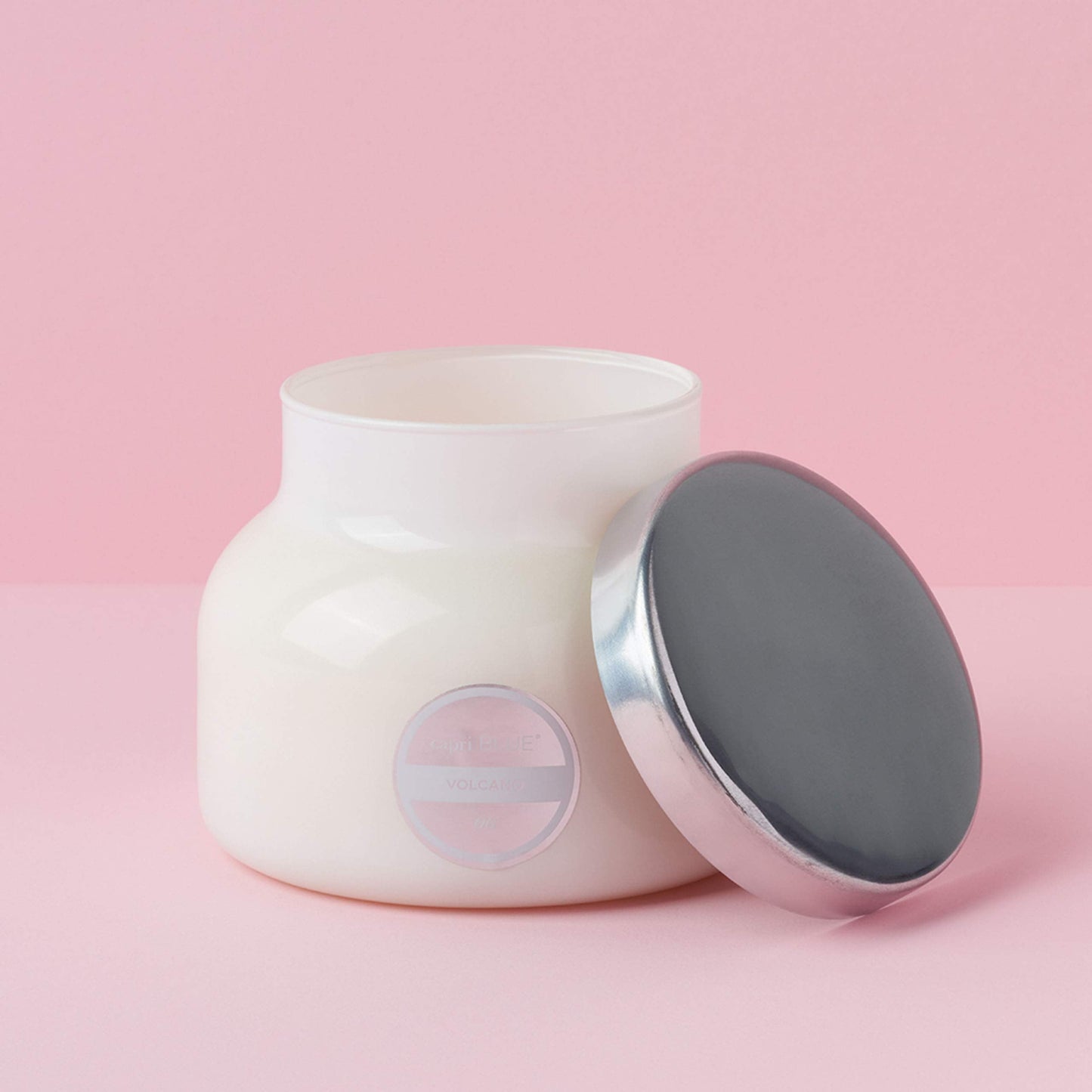 Scented Candle  Cotton Wick  Aromatherapy Candle  19 Oz  Volcano  White