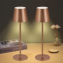 Two Rechargeable Cordless Table Lamps with Touch Control