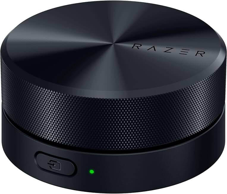 Wireless Audio Control Pod with RGB Light and Durable Aluminum