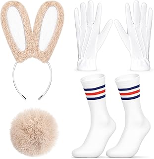 Set of 4 Bunny Costume Accessories for Women