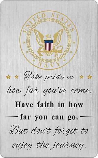 Navy Prayer Card for Men and Women