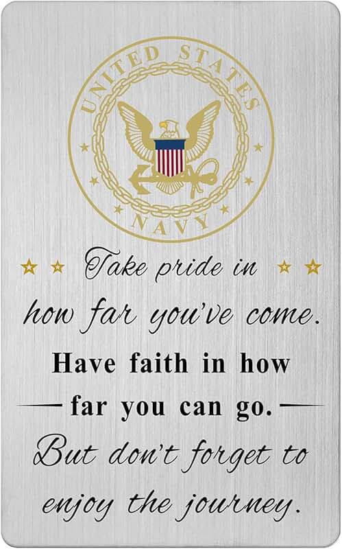Navy Prayer Card for Men and Women