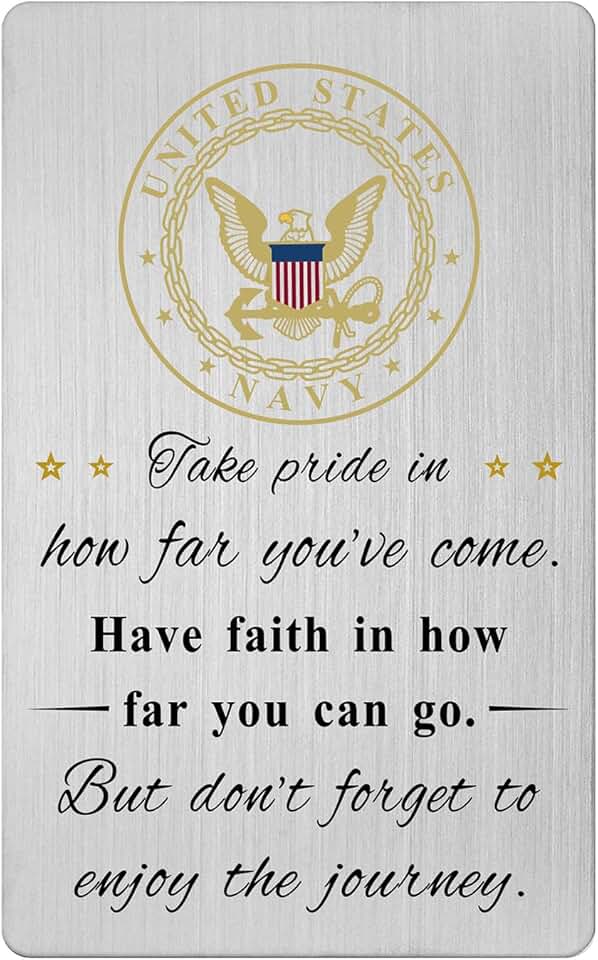 Navy Prayer Card for Men and Women