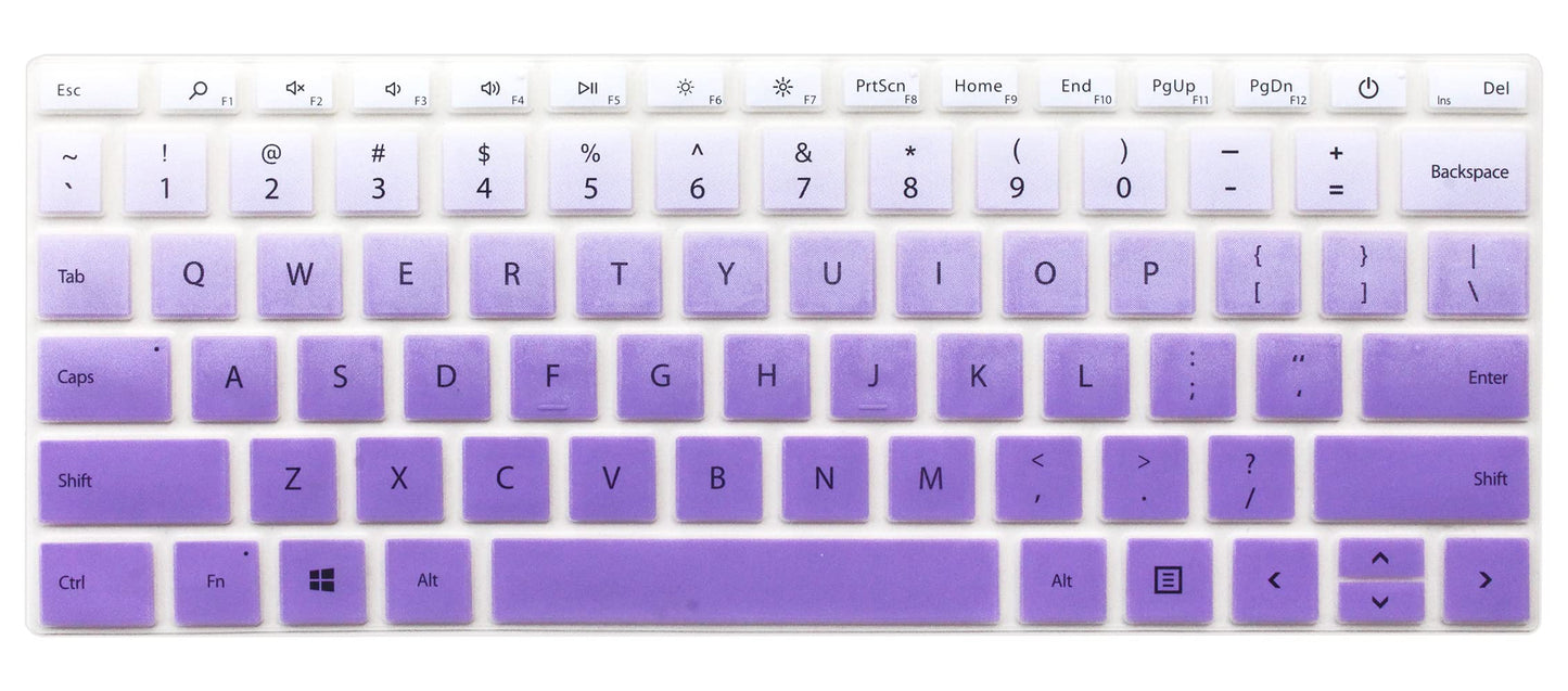 Silicone Keyboard Cover for Surface Laptop Go (Purple Ombre)