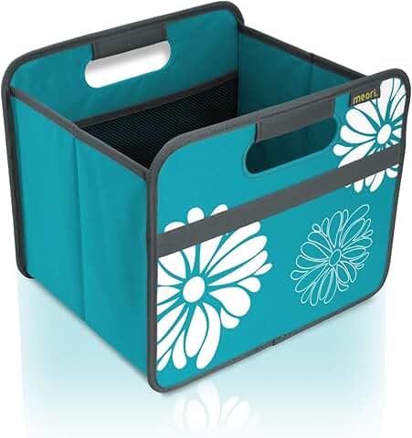 Small Collapsible Fabric Storage Bin with Handles
