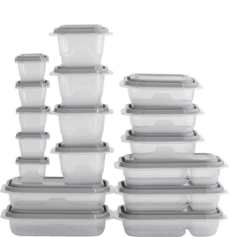 Clear Refrigerator Organizer Bins, 8x12 inches