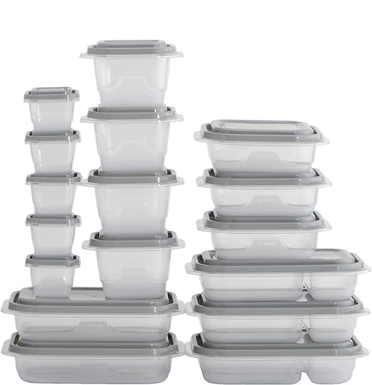 Clear Refrigerator Organizer Bins, 8x12 inches