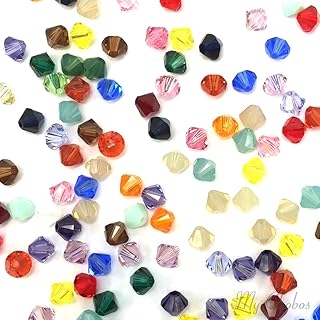 50 pcs 6mm Crystal Bicone Beads for Jewelry Making