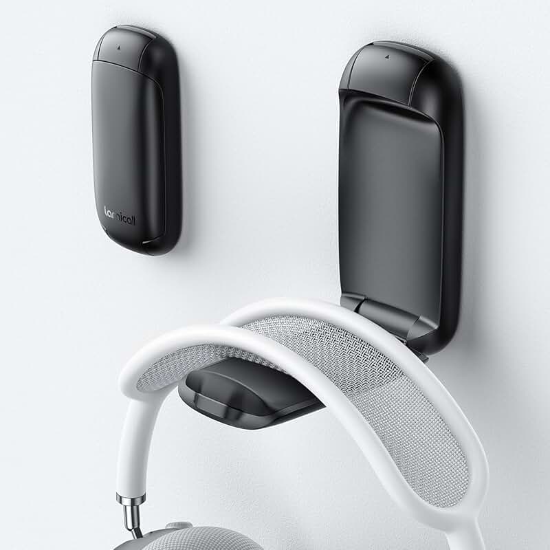 Foldable Sticky Headphone Stand and Holder