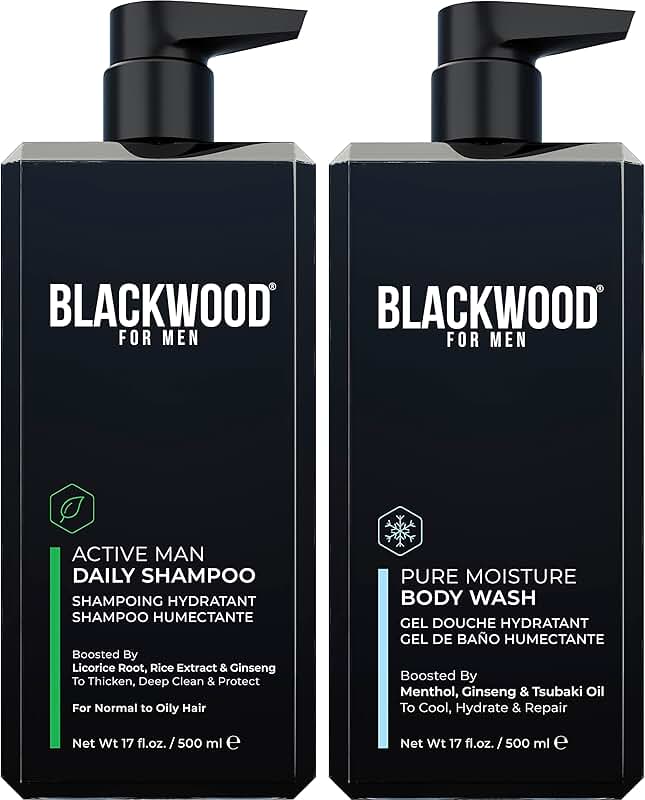 Active Man Shampoo and Moisture Body Wash, 17 oz