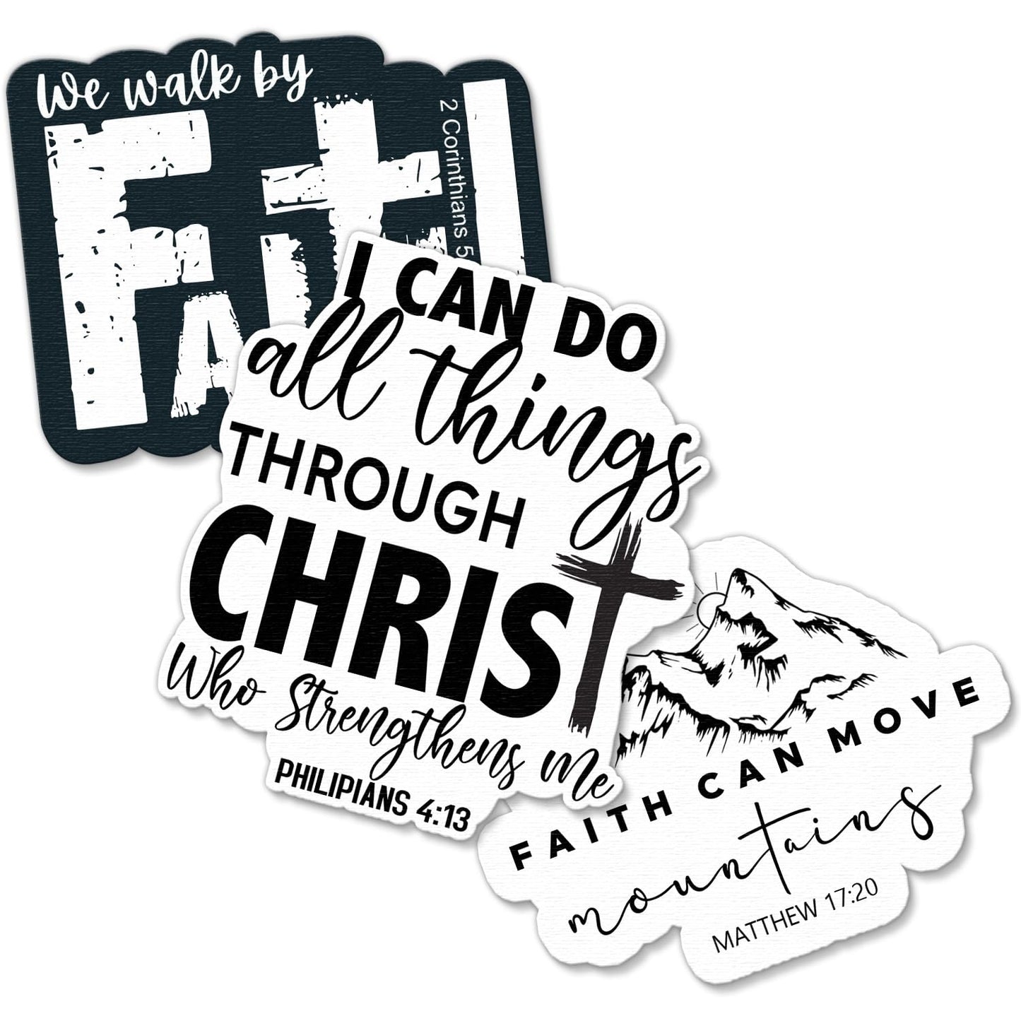 Christian Bible Verse Stickers for Women, 3 Pack