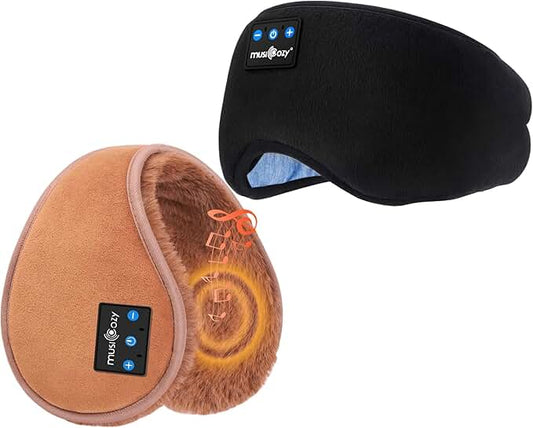 Sleep Headphones with Eye Mask for Women and Men
