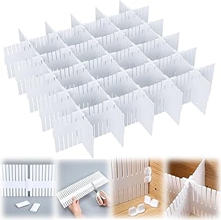 15-Piece Adjustable Drawer Organizer for Deep Storage