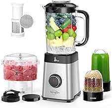 5-in-1 Kitchen Blender and Food Processor with 40 oz Jar
