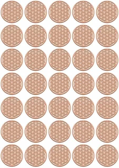 Gold Flower of Life Sticker for Crystal Decor