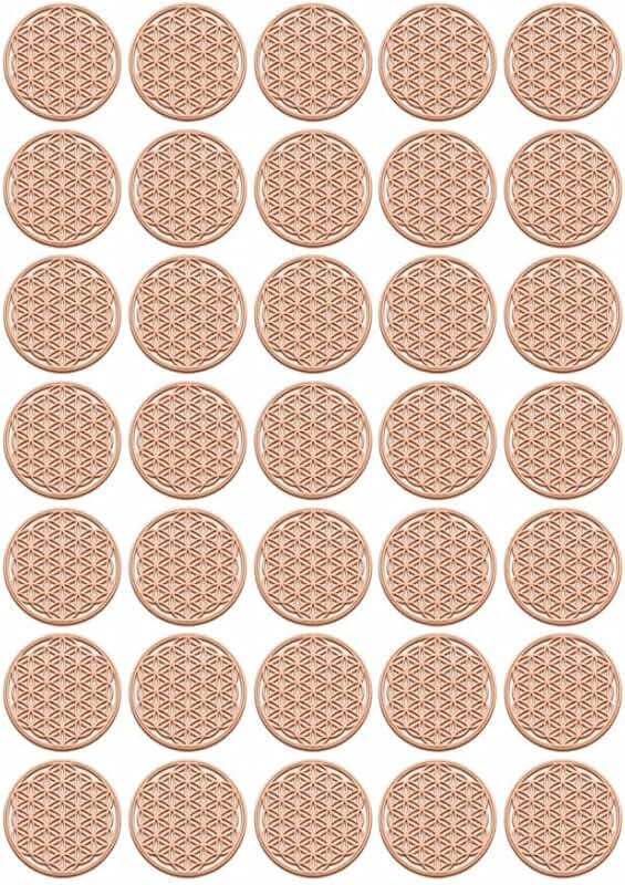 Gold Flower of Life Sticker for Crystal Decor