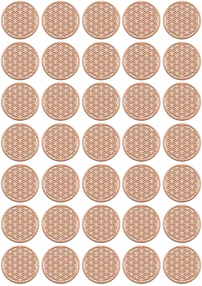 Gold Flower of Life Sticker for Crystal Decor