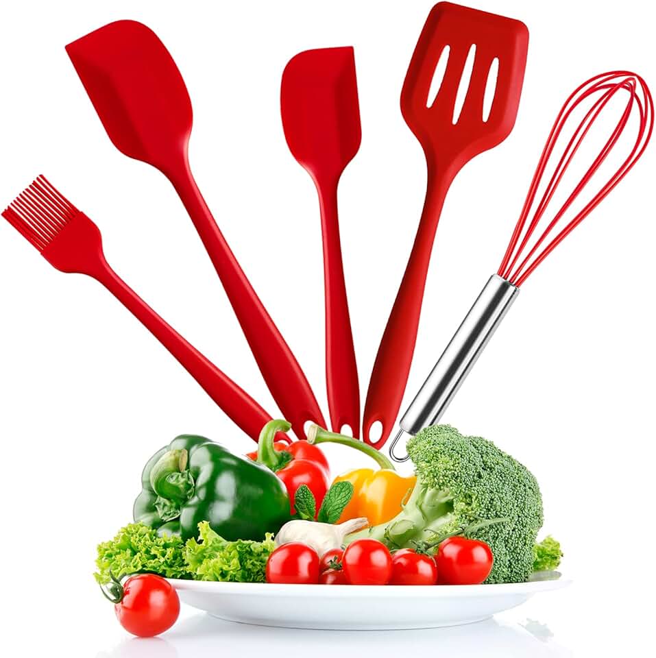 Silicone Kitchen Utensil Set for Cooking and Baking