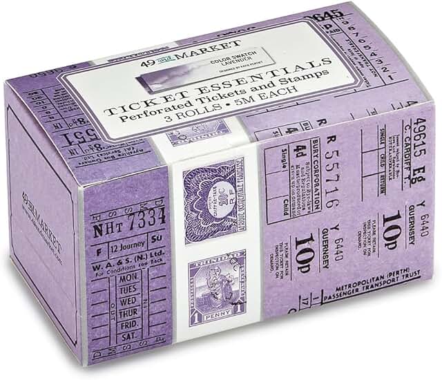 Lavender and Multicolor Ticket Essentials Swatch