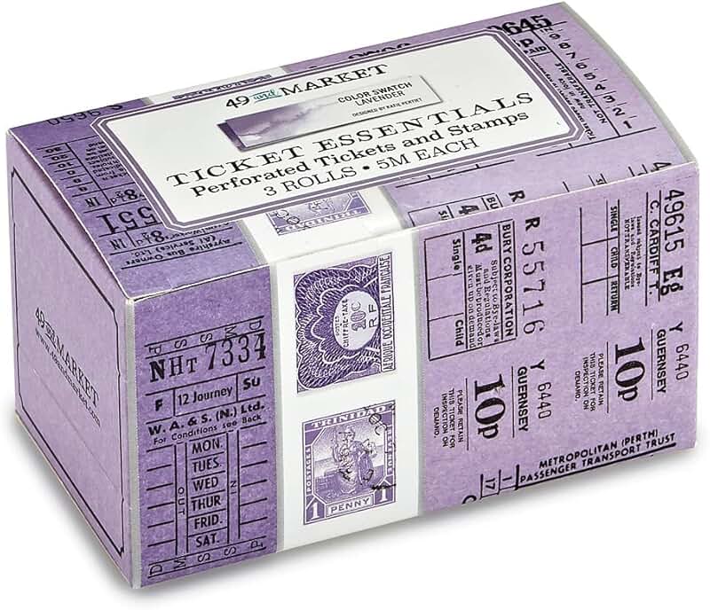 Lavender and Multicolor Ticket Essentials Swatch