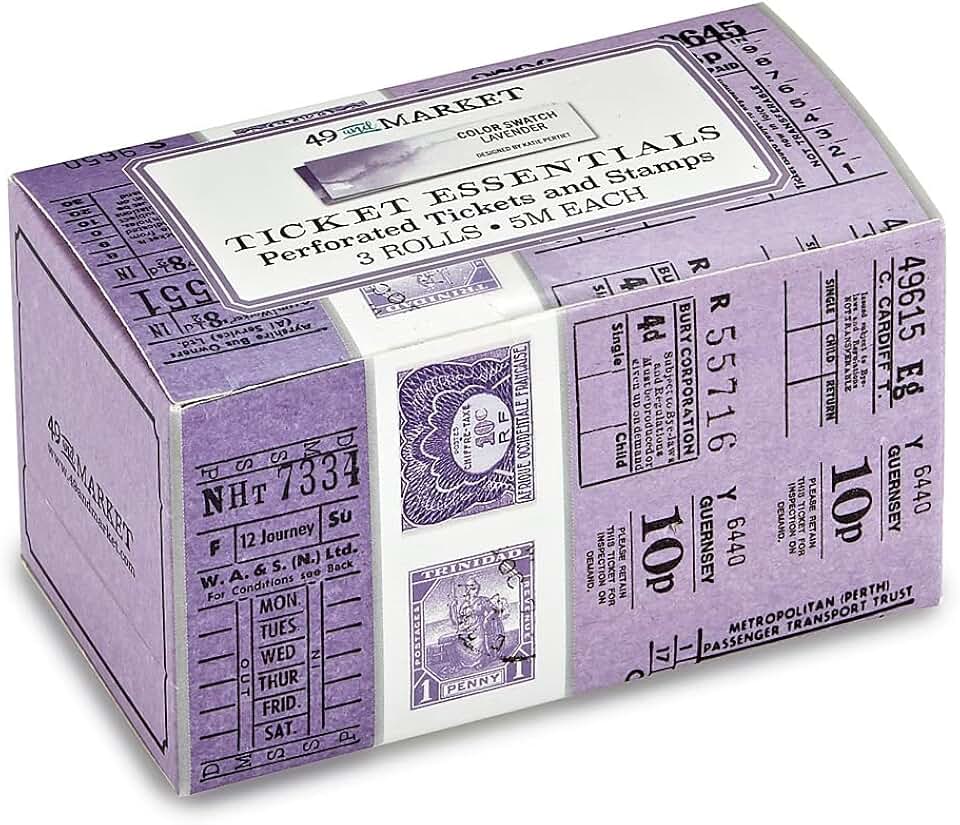 Lavender and Multicolor Ticket Essentials Swatch