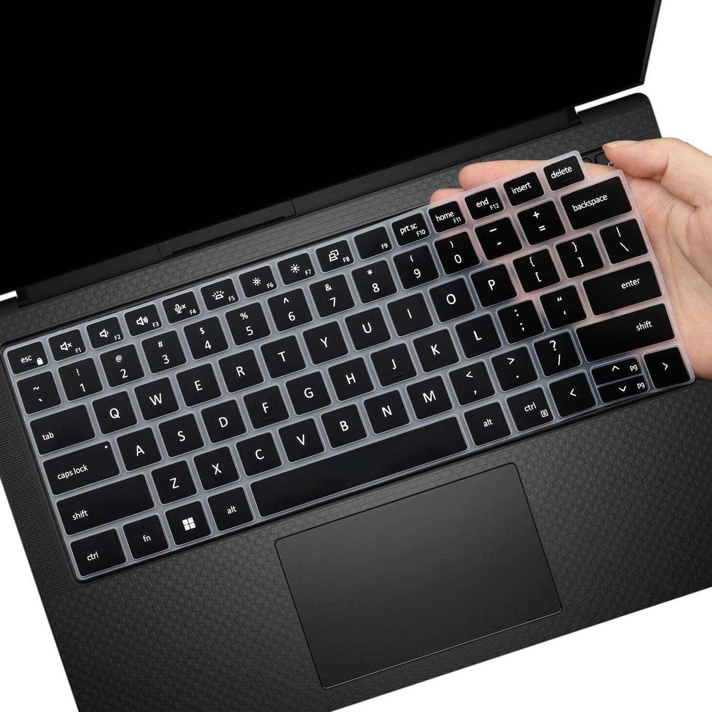 Black Keyboard Cover for 14 and 16 Inch Dell Precision Laptops
