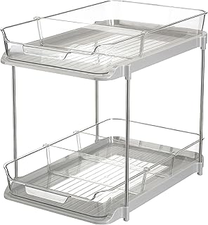 Two-Tier Storage Caddy for Kitchen and Bathroom