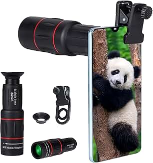 36X Long Focus Telephoto Phone Lens for Photos and Videos