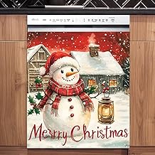 Christmas Snowman Refrigerator Magnet Cover