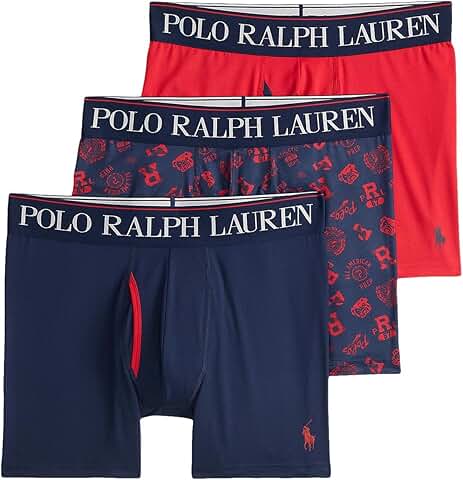 Men's 4D Flex Cooling Microfiber Boxer Briefs, 3-Pack