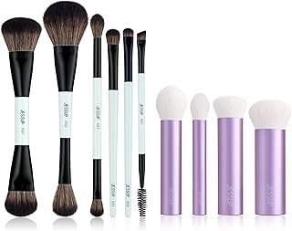 6-Piece Double-Sided Makeup Brush Set with Face Kabuki