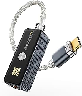 Portable USB-C DAC Headphone Adapter for High-Res Audio