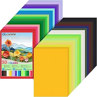 Bulk 300 Sheets Colored Cardstock, 8.5" x 11"