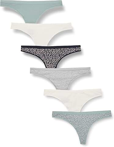 Six Cotton Thong Underwear for Women
