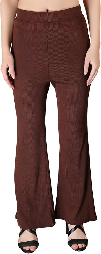 Women’s Ribbed High Waist Flared Yoga Pants